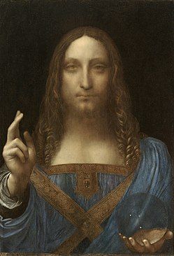 249px Leonardo da Vinci Salvator Mundi c1500 oil on walnut 454  656 cm