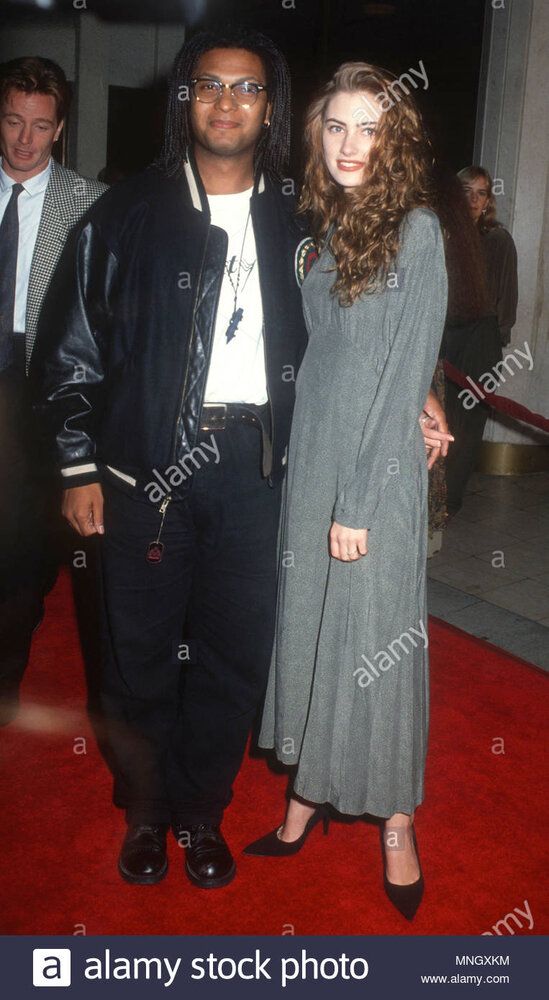Westwood ca october 4 l r david alexis and actress madchen amick attends the premiere of marke