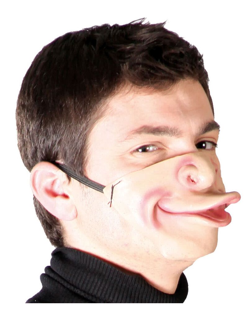 Halbmaske duckface kostuemzubehoer kostuem accessoires halloween und faschings maske halfmask 