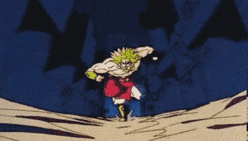 Broly running gif