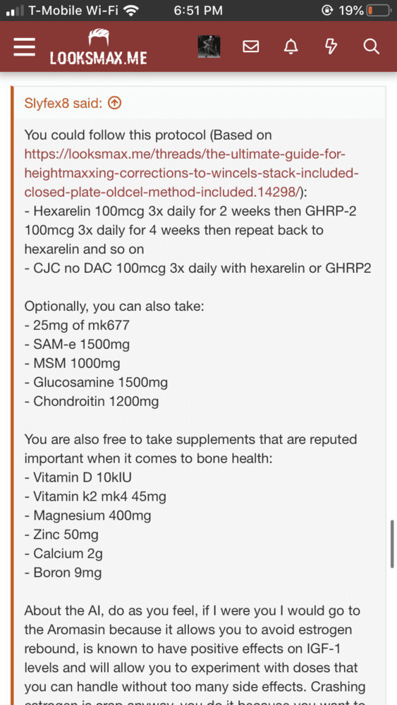aromasin and cjc ipamorelin stack looksmax 2 Week Results/Update 1295 + IPAM for height at 15 years old - Went from 5,9 to 5,10 Bodybuilders Say CJC-1295 and Ipamorelin