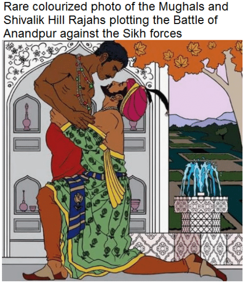Rare colourized photo of the mughals and shivalik hill rajahs 25298881