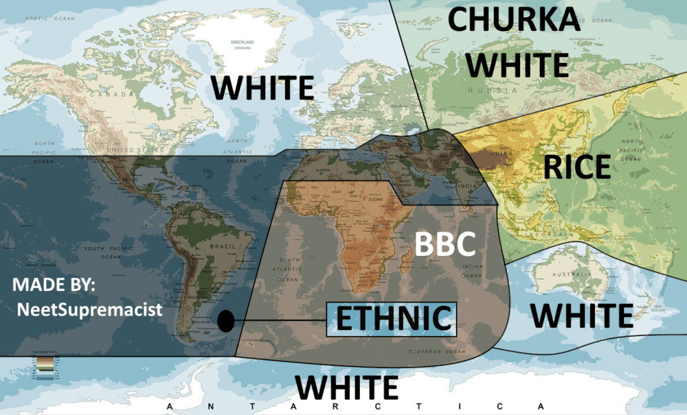 The ultimate racial division map, where do you belong to? | Looksmax ...