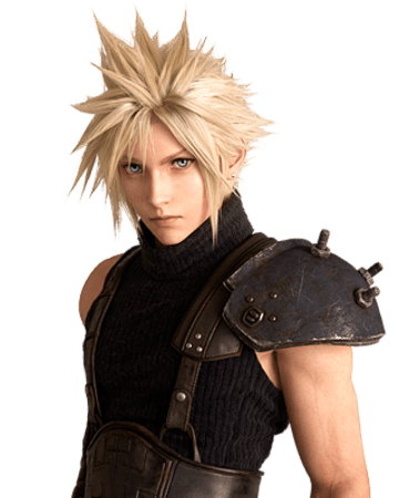 Cloud Strife from FFVII Remake render