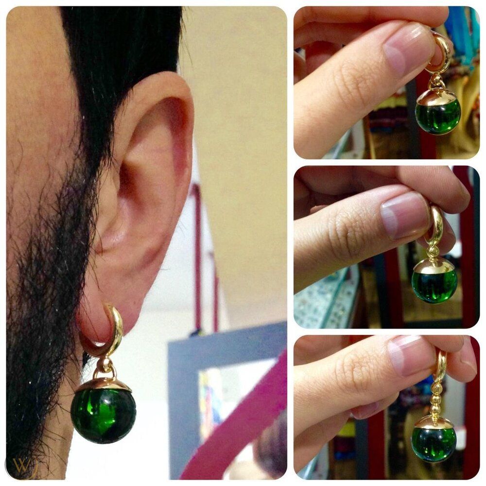 Earrings potara green kaioshin goku 1 cc92b6b553c57c2f256a5a8ff87ec665