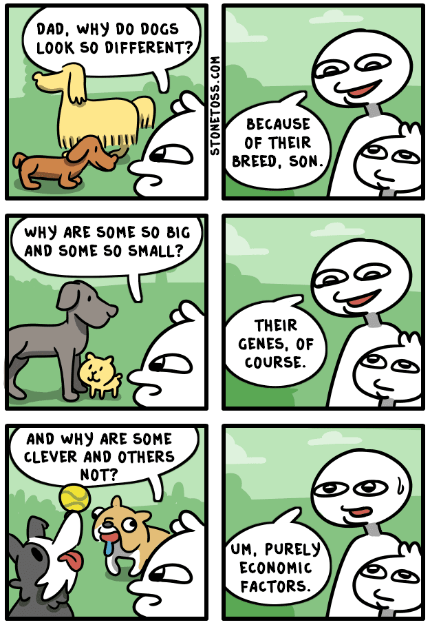 Dog breed intelligence comic