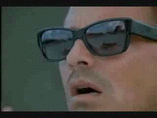 Slowly take glasses off