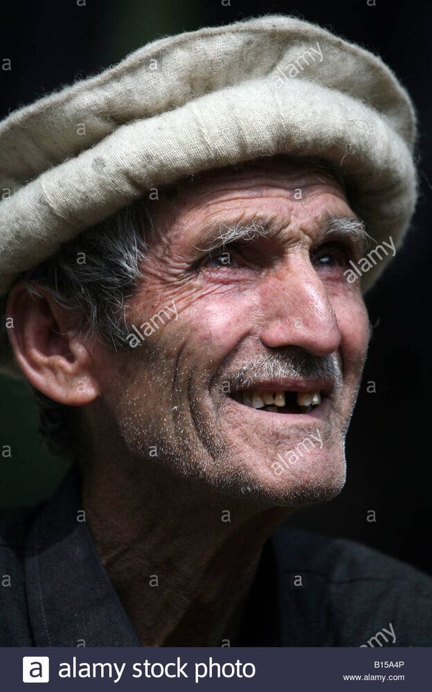Grandfather kalash people north west province pakistan B15A4P