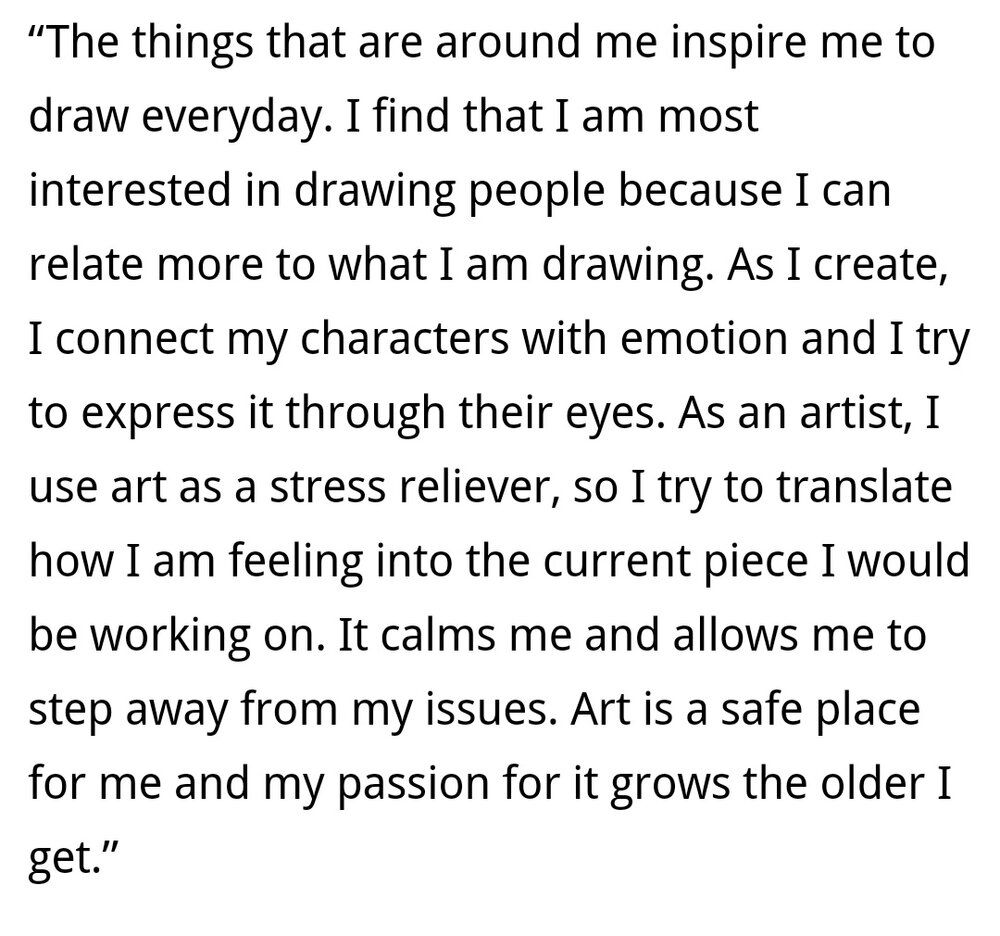 Faith Riehm on why she draws | Looksmax.org - Men's Self-Improvement ...
