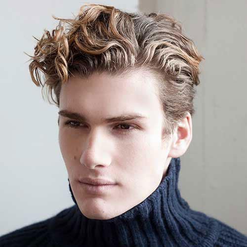 Messy Curly Blonde Hair