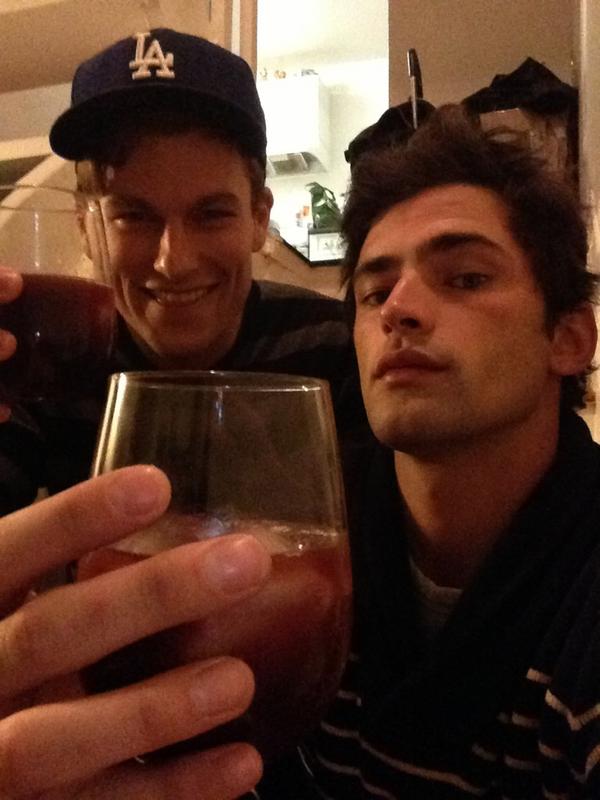 Sean OPry drinking beer