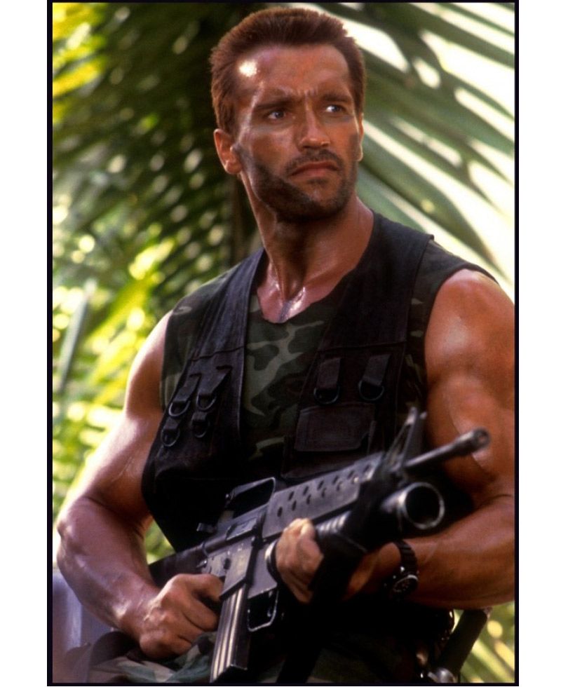 Arnold schwarzenegger predator leather