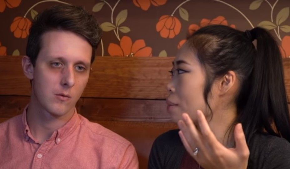 Typical white male asian female couple wmaf