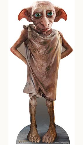 Dobby the house elf harry potter character star mini cardboard cutout 98cm product image