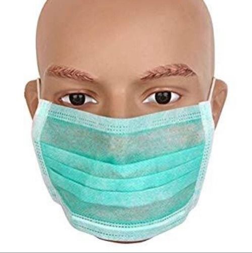 Green colour medical face mask 776