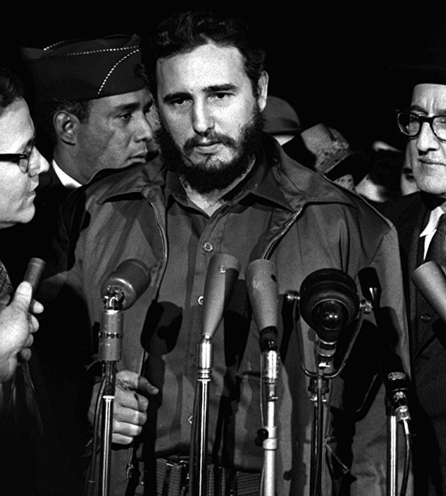 Fidel Castro   MATS Terminal Washington 1959