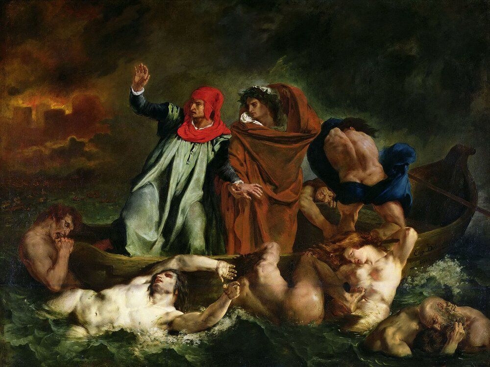 Eugne Delacroix   The Barque of Dante