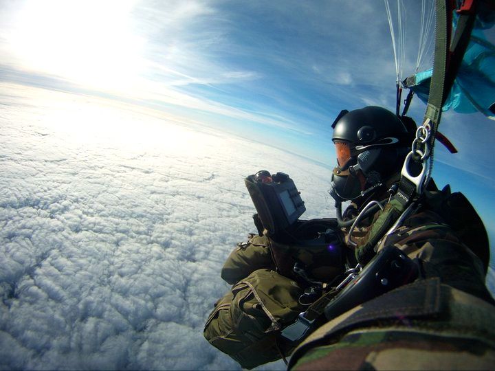 French military free fall master HAHO training jump