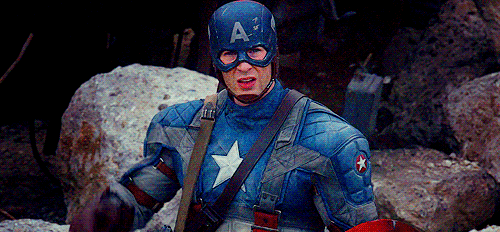 Captain America Salute Reaction Gif