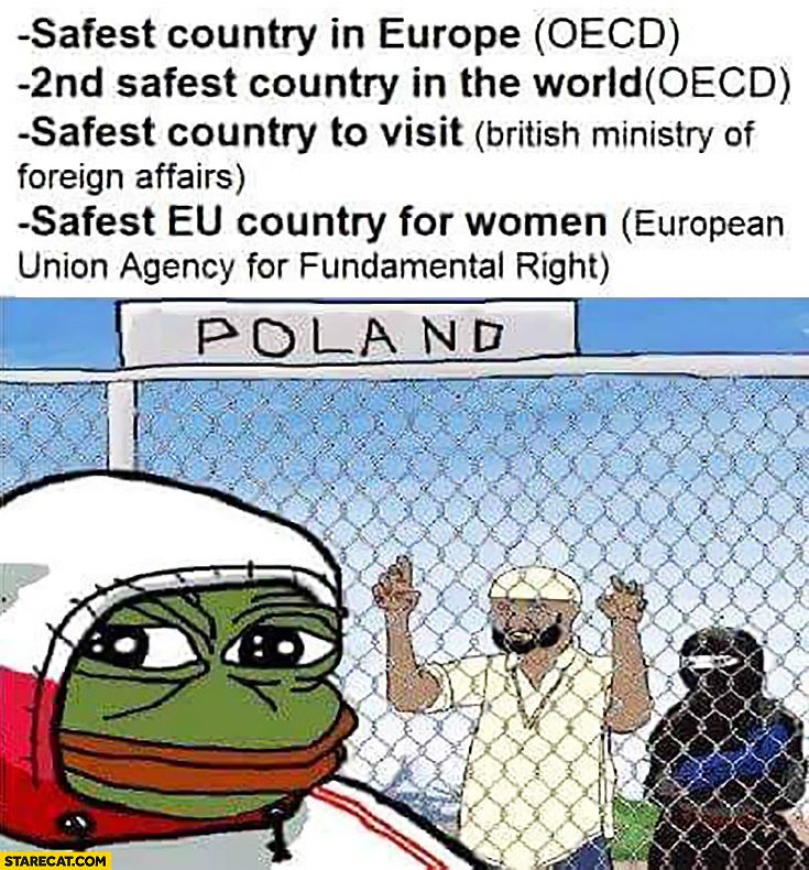 Poland safest country in europe 2nd safest country in the world safest country to visit safest
