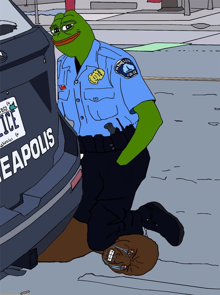 Pepe the frog minneapolis police policeman george floyd