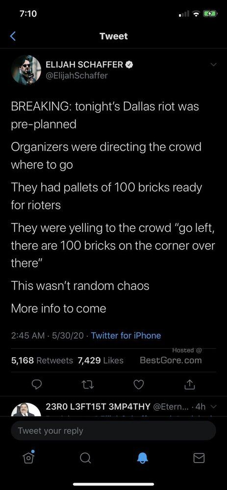 Dallas riots planned