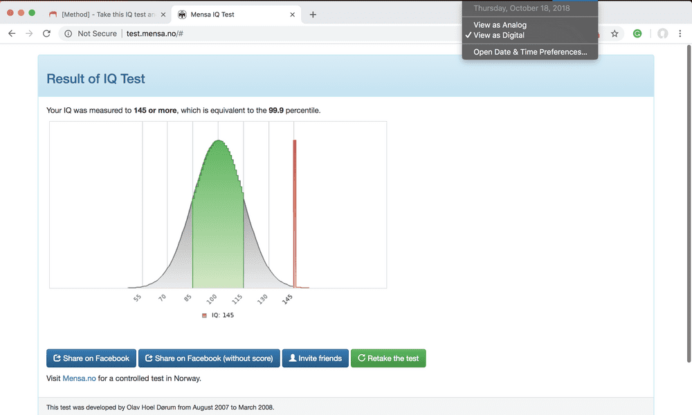 Mensa IQ test