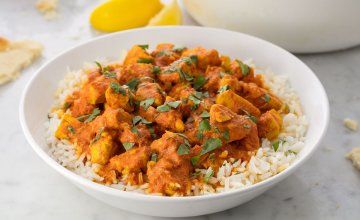 Curry indiano com arroz basmati 360x220