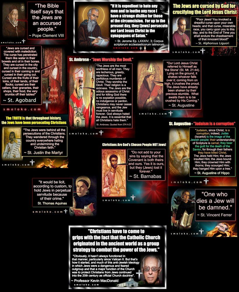 Christan saints about jews