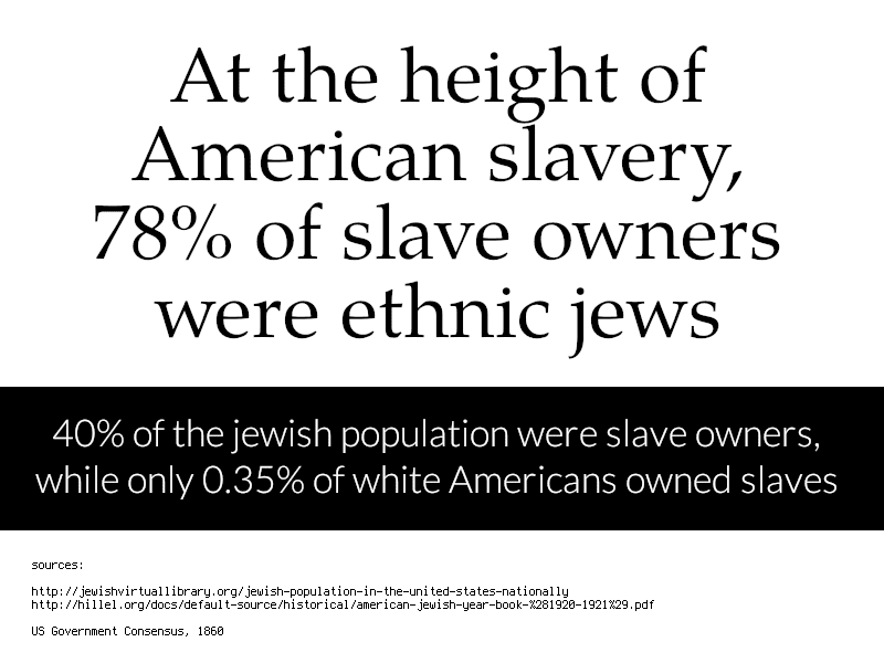 78 of slave owner were ethnic jews