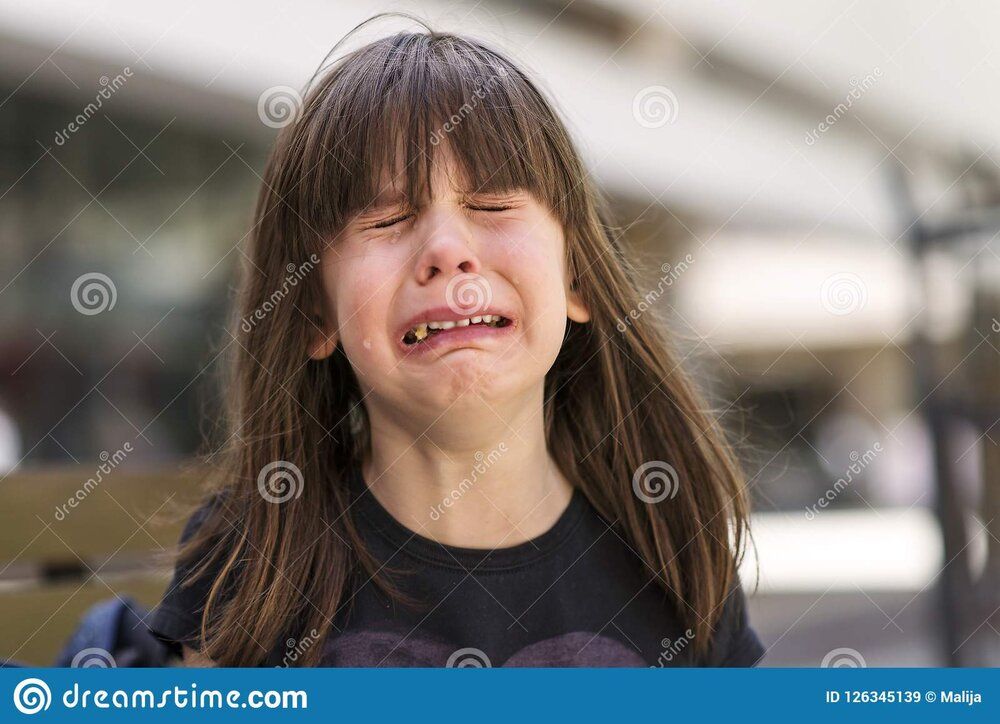 Little girl crying concept photo child care childhood education emotion behavior psychology 12