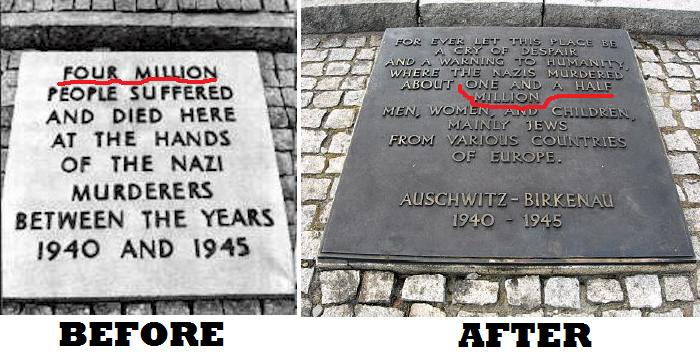 Aushwitz before and after