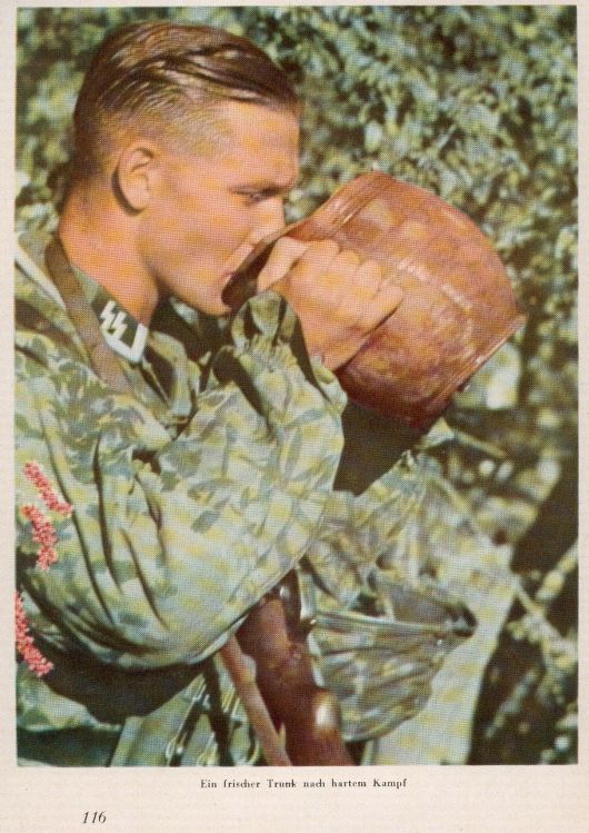 SS soldier drink