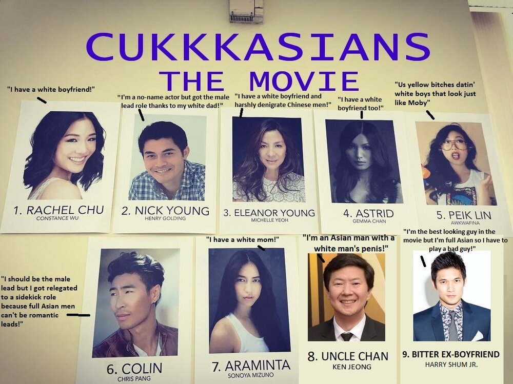 Asian meme against white acting asians