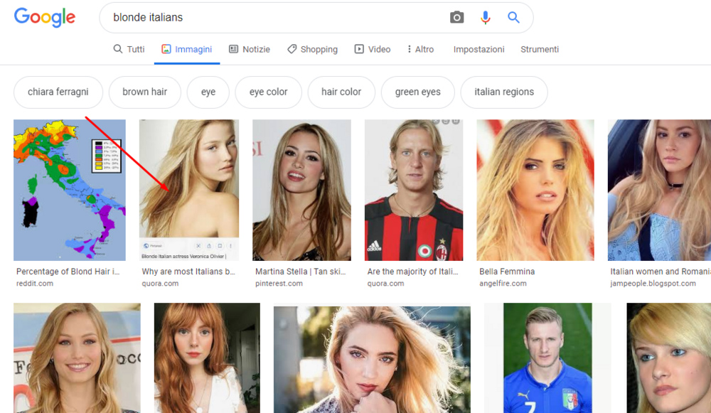 Blonde italians