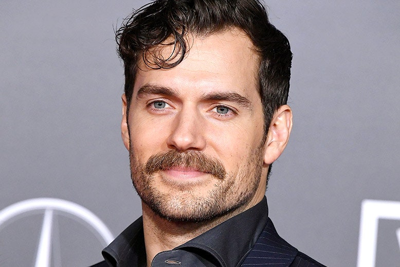 T Henry Cavill Mustache Face