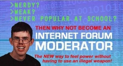 Become internet forum moderator