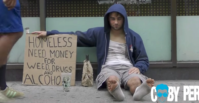 Social Experiment Homeless Addict VS Homeless Father Featured