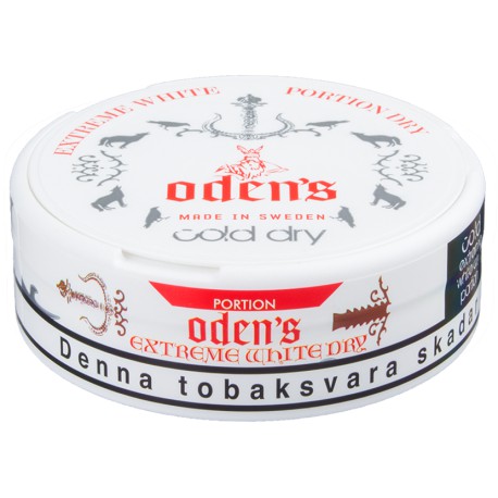 Odens extreme cold white dry chewing bags