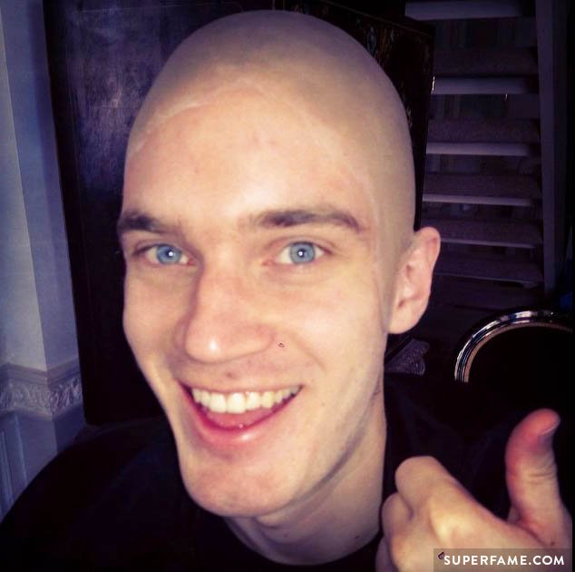 Pewdiepie bald