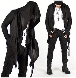 Avant garde super unique diabolic hood cape cardigan hoodies and sweatshirts
