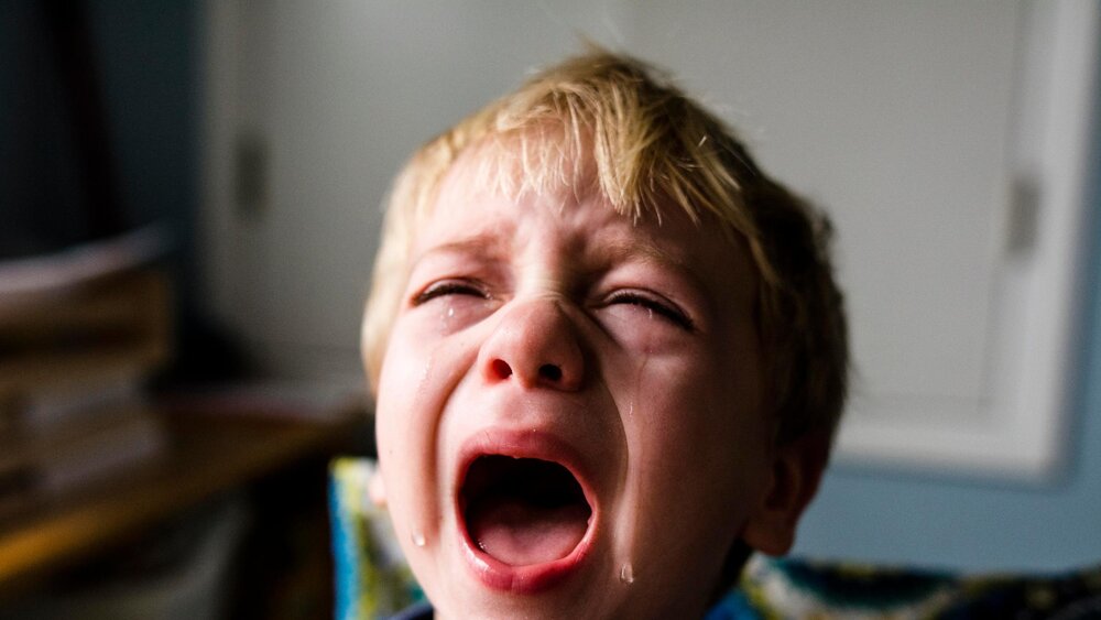 Kid crying