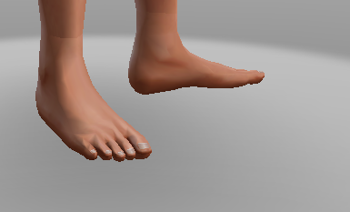 Feminine feet