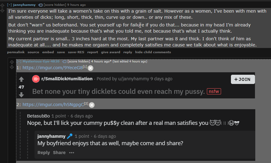 Penis size 2