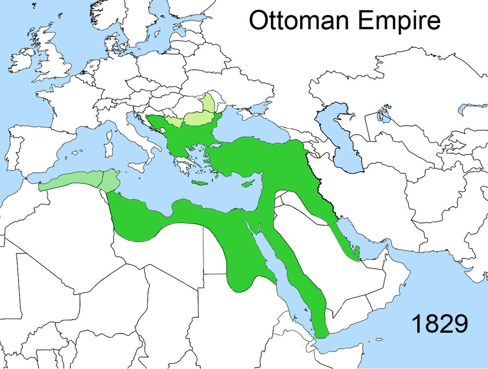 Territorial changes of the Ottoman Empire 1829