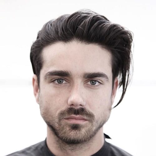 Haircuts for Diamond Faces Slicked Back