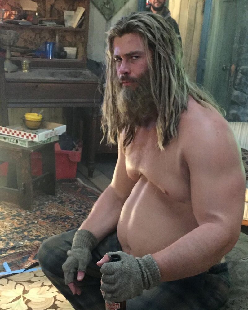 Avengers endgame star chris hemsworth on fat thor i know how my wife feels now when she was pr