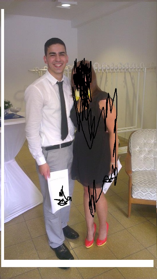 Me and ugly girl