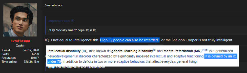 Low iq user