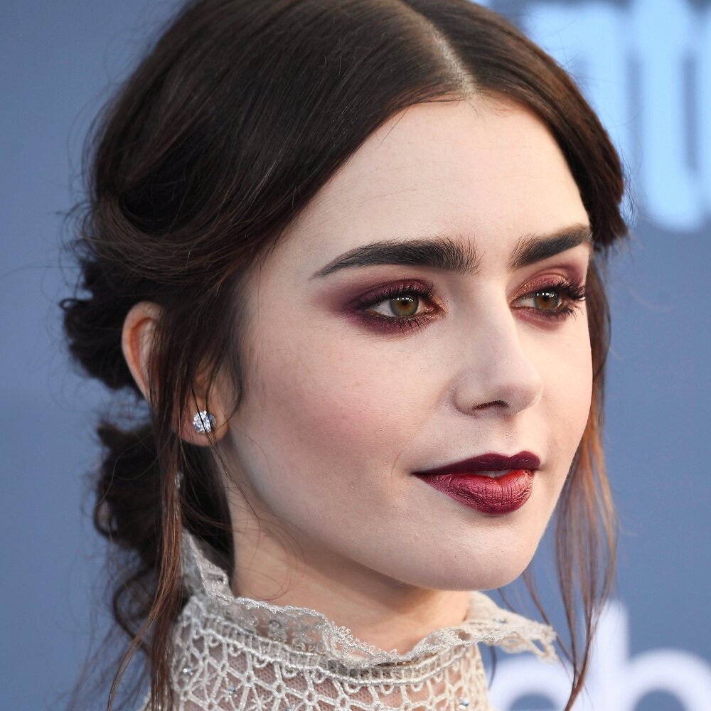 Lily Collins Makeup Hair 2017 Critics Choice Awards